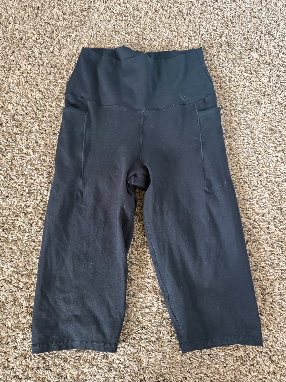 Balance Collection Black High-Waist Capri Leggings